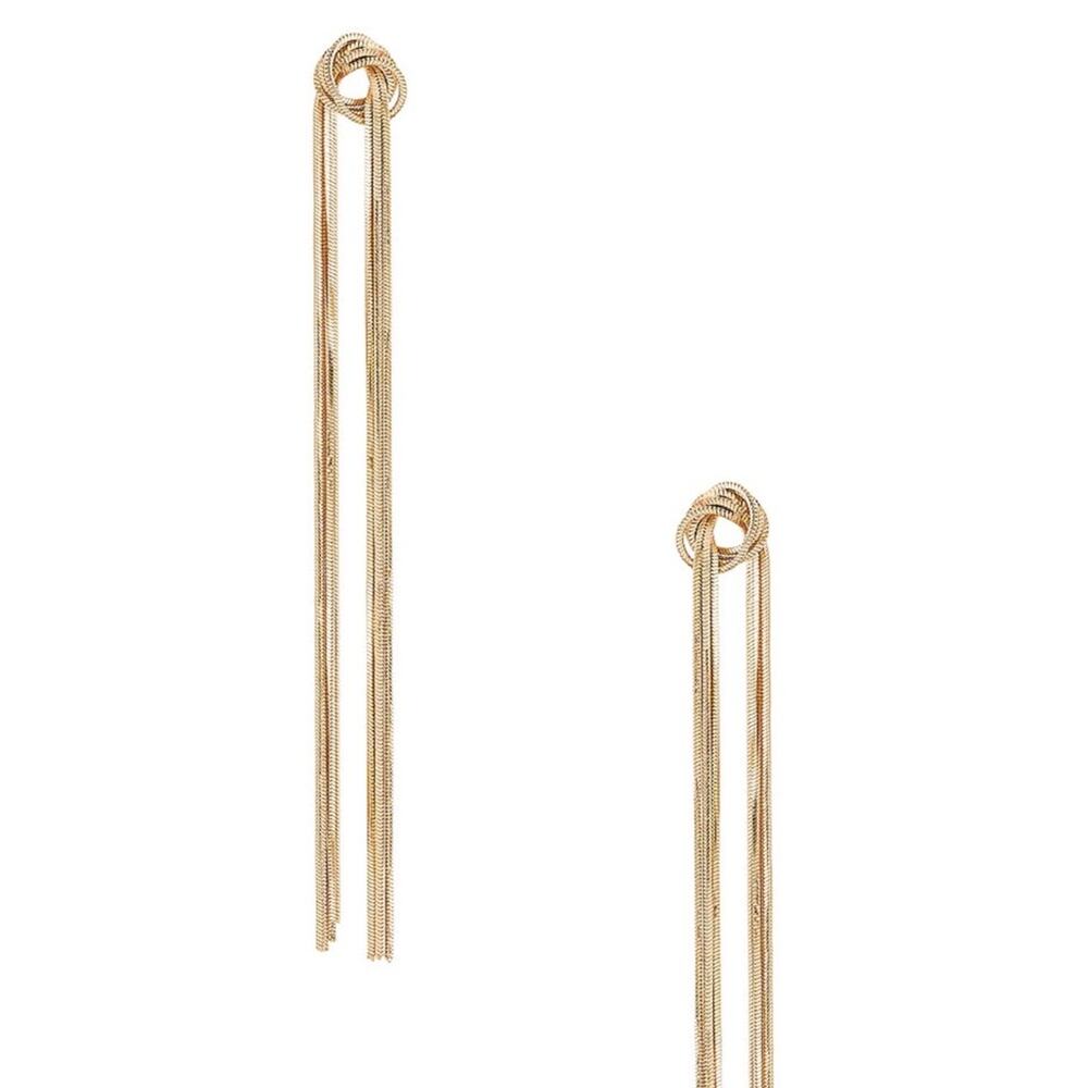 Tied Up Earrings in Gold